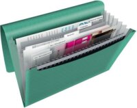 Esselte "Colour'Ice" A4 Harmonika mappa 6 rekeszes - Zöld