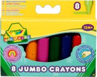 Crayola 80 tömzsi viaszkréta - Vegyes színű (8 db)