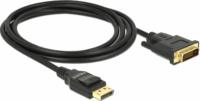 Delock 85314 DisplayPort apa - DVI-D apa Összekötő kábel 3m Fekete