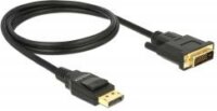 Delock 85312 DisplayPort apa - DVI-D apa Összekötő kábel 1m Fekete