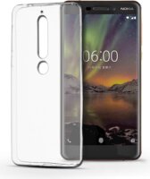 Haffner PT-4569 Nokia 6 (2018) Ultravékony Szilikon Hátlap - Átlátszó