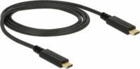 DeLOCK 85531 USB 3.1 Gen 2 Type-C 5A E-Marker összekötő kábel 1.0m - Fekete