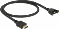 DeLOCK 85463 Panel-rögzíthető HDMI hosszabbító kábel 0.5m - Fekete