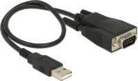 DeLOCK 62958 USB 2.0 apa -> RS232 (Soros) apa adapter kábel ESD védelemmel 0.35m - Fekete