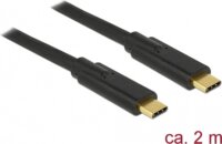 Delock 85527 USB-C (apa - apa) kábel 2m - Fekete