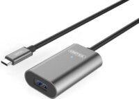 Unitek U305A USB-C apa - USB-A anya kábel 5m - Fekete