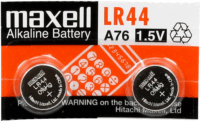 Maxell LR44 alkáli gombelem (2db/csomag)