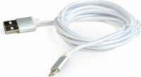 Gembird CCB-MUSB2B-AMLM-6-S USB 2.0-A apa - Lightning Adat- és töltőkábel 1.8m - Ezüst