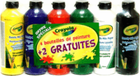 Crayola 3926 237ml/flakon Ecsetkész festék - 6 színű