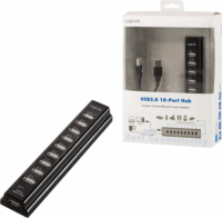 LogiLink UA0096 USB 2.0 HUB (10 port ) Fekete