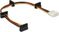 Delock 60142 Molex apa - 4x SATA anya tápkábel 0.4m