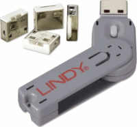 Lindy 40454 USB biztonsági dugó kulccsal (4 db/csomag)