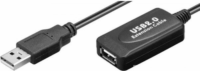 Goobay 95119 USB-A (apa - anya) kábel erősítővel 10m - Fekete