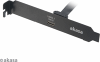 Akasa AK-CBUB37-50BK USB-C hátlapi panel - Fekete