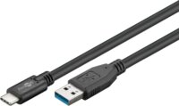 Goobay 71221 USB-A - USB-C (apa - apa) kábel 2m - Fekete