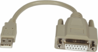 M-CAB 7200448 USB-A apa - D-SUB anya adapter - Bézs