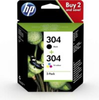 HP 304 Eredeti Tintapatron Combo Fekete + Színes