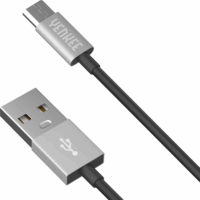 Yenkee YCU 222 BSR USB-A - Micro USB (apa - apa) kábel 2m - Fekete/Ezüst
