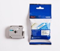 Brother MK231BZ P-Touch Feliratozógép szalag 12mm fehér alapon fekete, nem laminált műanyag