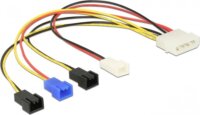 Delock 85516 Molex apa - 4x 2pin ventilátor anya kábel 0.2m