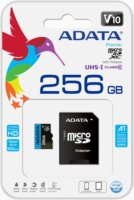 AData 256GB Elite microSDXC UHS-I CL10 memóriakártya + Adapter