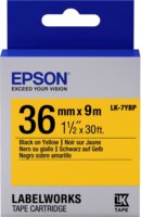Epson TAPE LK-7YBP PASTEL 36 mm x 9 m Feliratozógép szalag - Fekete/Sárga