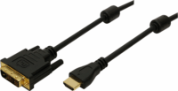 Logilink CH0004 HDMI - DVI-D (apa - apa) kábel 2m - Fekete