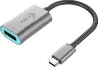 i-Tec C31METALDP60HZ USB-C apa - DisplayPort anya adapter - Fekete/Ezüst