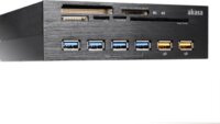 Akasa InterConnect EX USB 3.0 Belső HUB (4 + 2 port) Kártyaolvasóval - Fekete