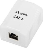 Lanberg FTP RJ45 CAT6 Árnyékolt csatlakozó doboz - Fehér