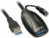 Lindy 43156 USB 3.0 hosszabbító kábel 10m - Fekete