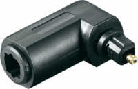 Lindy 70421 Toslink 90 fokos adapter - Fekete