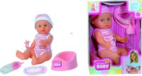 New Born Baby interaktív játékbaba 30 cm, Simba Toys