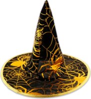 Godan H-12585-2 Arany pókhálós boszorkány kalap
