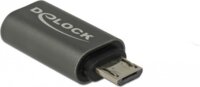 Delock 65927 USB-C anya - USB Micro B apa adapter - Fekete