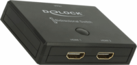 Delock HDMI 2 - 1 kapcsoló kétirányú 4K 60 Hz Fekete