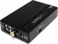 Startech VID2HDCON RCA - S-Video konverter audioval - Fekete