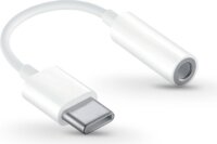 Huawei CM20 gyári USB-C adapter 3.5mm jack füllhallgatóhoz - Fehér (ECO csomagolás)