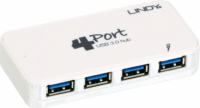 Lindy 43148 USB 3.0 HUB 4 port - Fehér