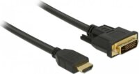 Delock 85651 HDMI - DVI (apa - apa) kábel 0.5m - Fekete