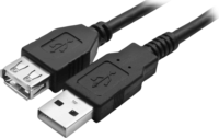 Sencor SCO 510-015 USB 2.0-A apa - USB 2.0-A anya Hosszabbító kábel 1.5m - Fekete