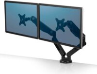 Fellowes 8042501 0"-27" Platinum LCD TV/Monitor asztali tartó kar 2 monitorhoz Fekete