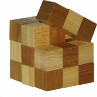 Eureka 3D Bambusz puzzle - Snake cubes ördöglakat