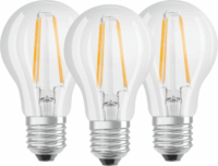 Osram Base Classic 7W E27 LED körte izzó filament - Meleg fehér (3db)