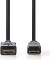 Nedis CVGP34500BK20 Nagy sebességű HDMI - HDMI Mini kábel Ethernet átvitellel 2m Fekete