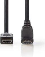 Nedis CVGP34200BK15 HDMI (apa - apa 90° le) kábel 1.5m - Fekete