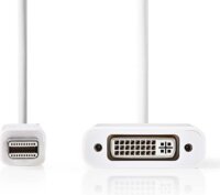 Nedis Mini DisplayPort apa - DVI anya kábel 0.2m - Fehér