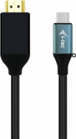i-tec C31CBLHDMI60HZ USB-C - HDMI (apa - apa) kábel 1.5m - Fekete