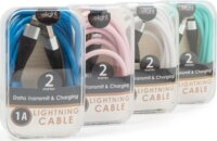 Delight 55438A USB-A - Lightning (apa - apa) kábel 2m - Vegyes szín