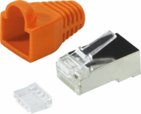 Logilink MP0022O CAT6 RJ45 Árnyékot csatlakozó - Narancssárga (100 db)